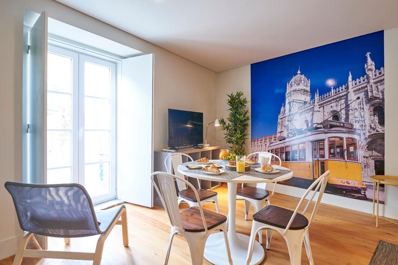 Modern Apartment Bica Dos Olhos Lisboa Rom bilde