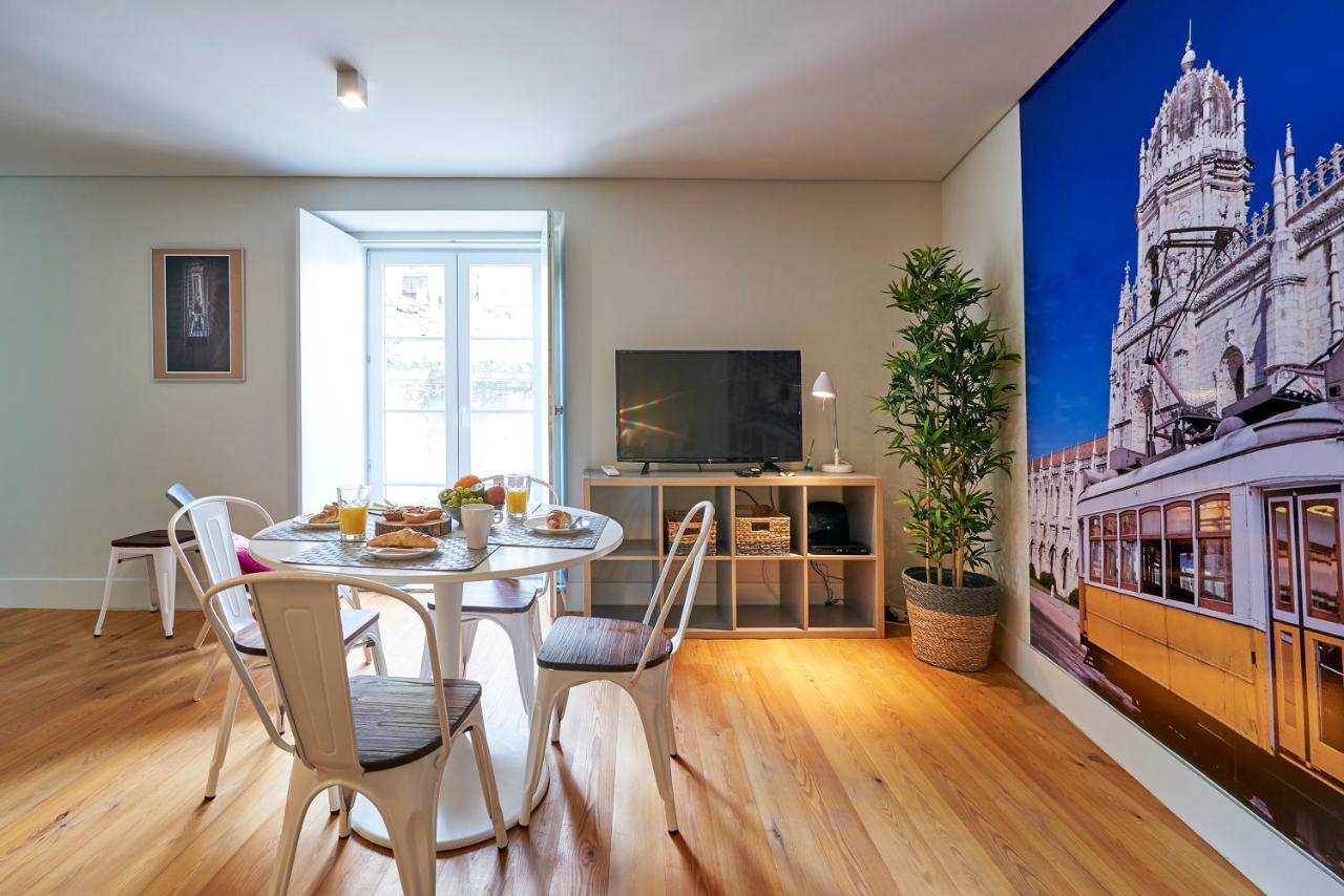 Modern Apartment Bica Dos Olhos Lisboa Rom bilde